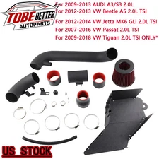 RED Filter Cold Air Intake Kit For VW Beetle A5 2.0L TSI Turbo Models 2012-2013