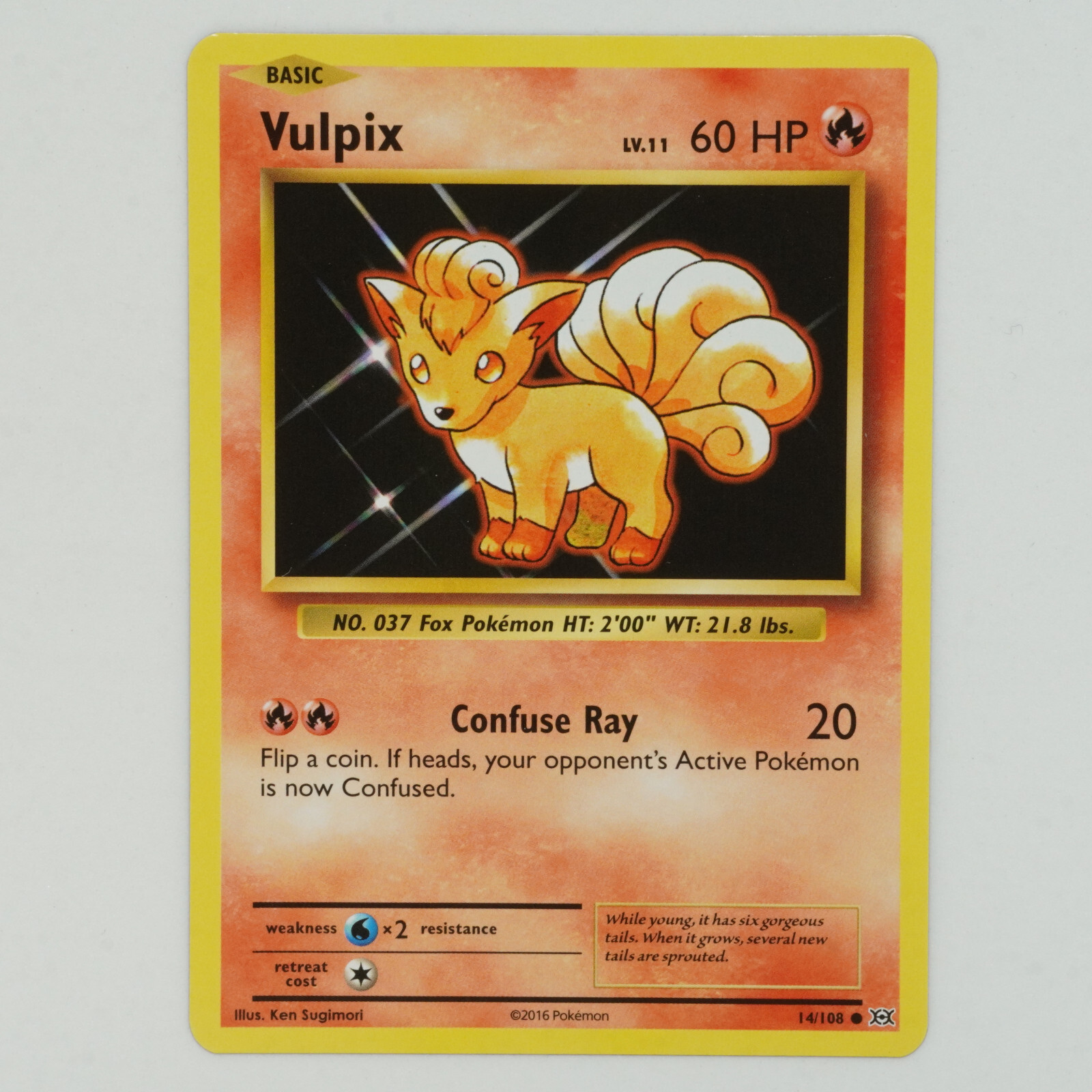 Vulpix 14/108 Common XY: Evolutions Pokemon Card