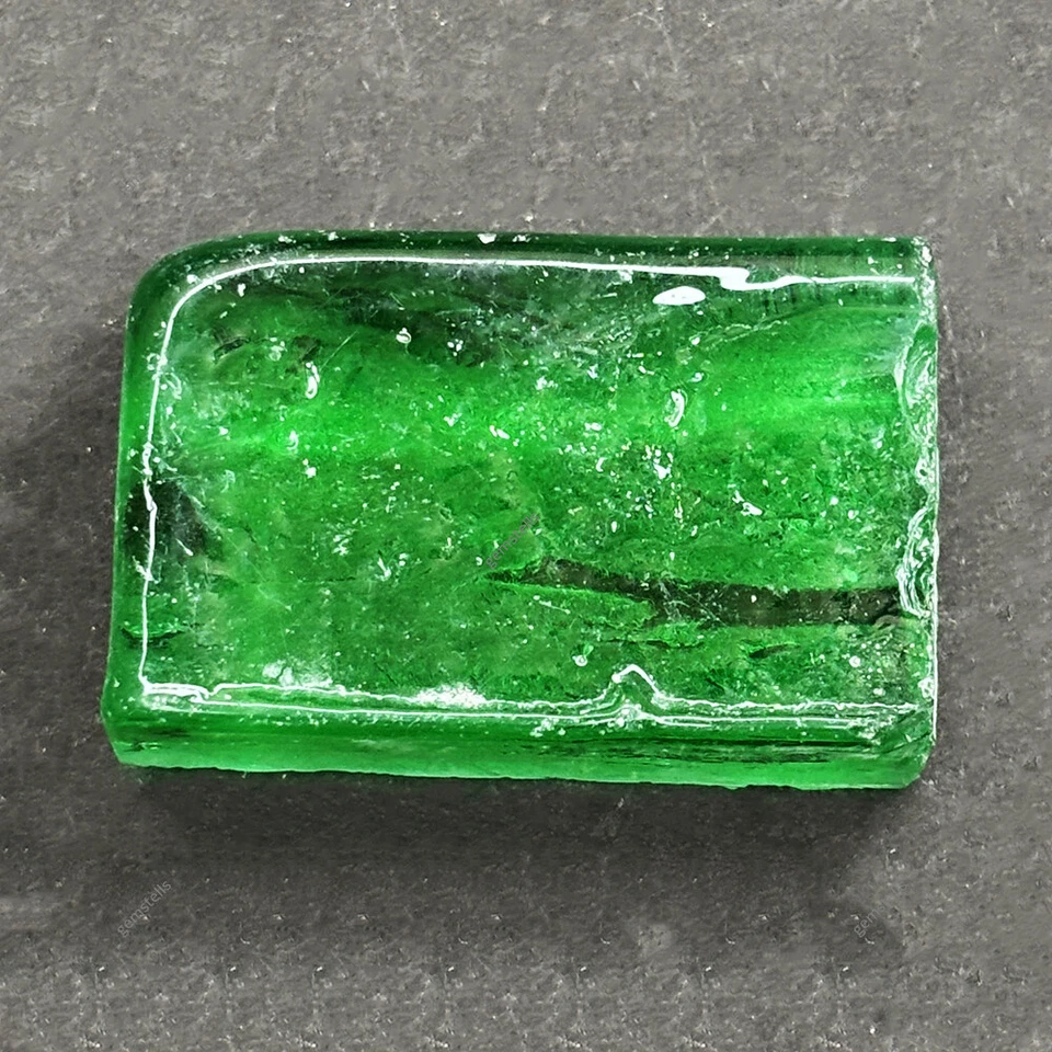 Lab Created Uncut Raw Rough Green Emerald 318.35 Ct Unique Gemstone Certified - Image 4 of 4