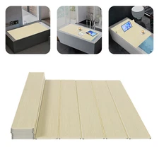 Foldable Bathtub Cover PVC Bath Tray Bathtub Insulation Board 59.06*27.56 in