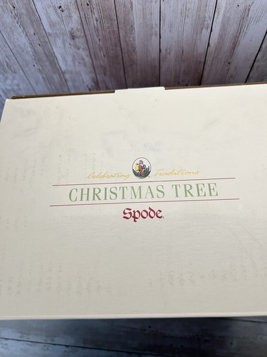 Set da pranzo 12 pezzi albero di Natale Spode vintage nuovo con scatola - Foto 5 di 21