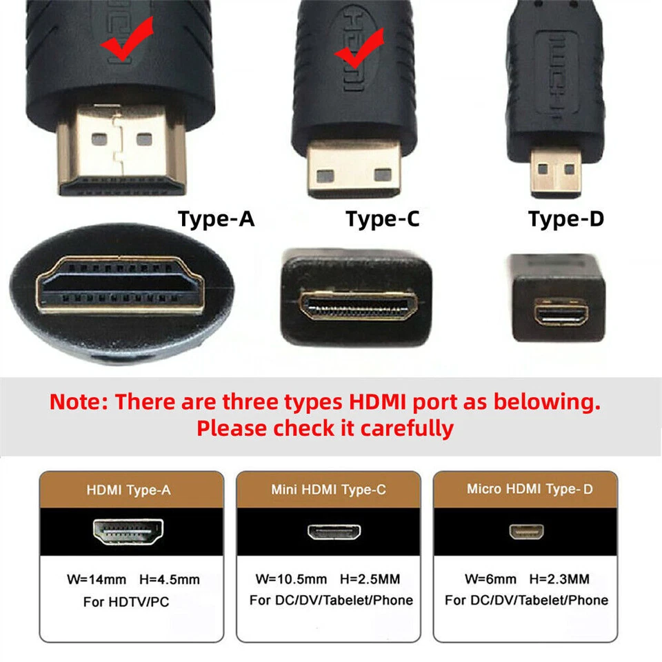 Mini Micro HDMI 2.1 Ultra Thin HDTV Cable 8K 4K Hyper Super Flexible Slim Cord - Image 2 of 4
