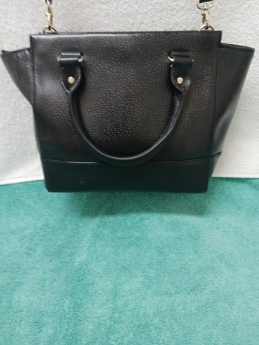 KATE SPADE CROSSBODY BAG SATCHEL BLACK PEBBLED LEATHER HANDBAG EXCELLENT - Picture 5 of 12