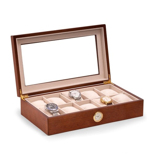 Bey-Berk ALL IN TIME TEN WATCH BOX Cherry
