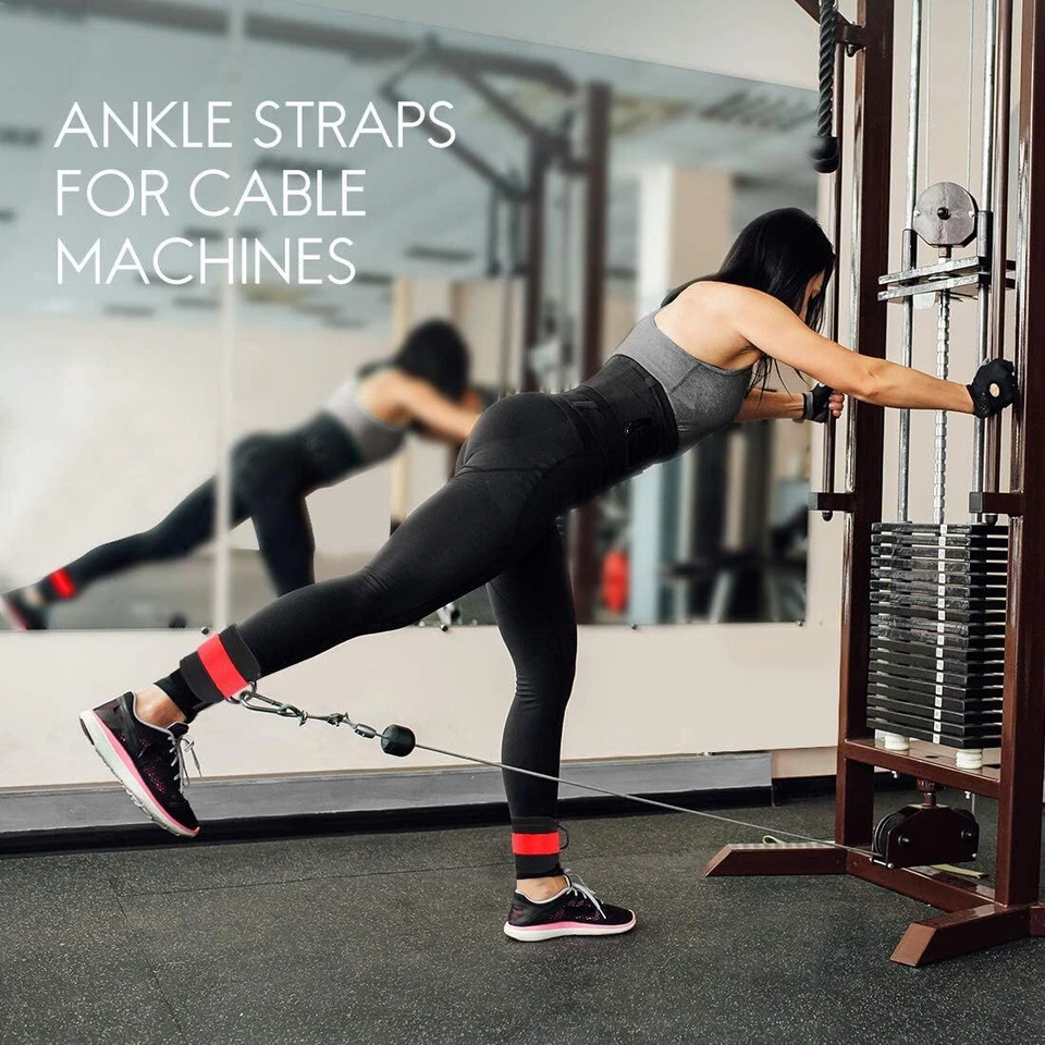 Tikaton Fitness Entrenamiento Correas de Tobillo para Máquinas de Cable con Bandas de Resistencia EE. UU. Foto 2 de 4