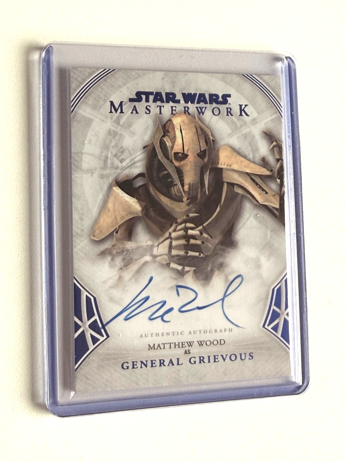STAR WARS MASTERWORK: MATTHEW WOOD AUTO as "GENERAL GRIEVOUS" /99 #A-MW