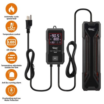 hygger 10/25/50/300/500/1000W Aquarium Heater Thermostat for Tropical Fish Tank