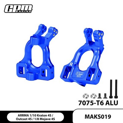 GPM 7075 Alloy Front C-Hubs ARRMA 1/10 Kraton Outcast 4S BLX V1/V2 Mojave 1/8
