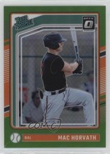 2024 Panini Donruss Optic Rated Prospects Lime Green Prizm 7/149 Mac Horvath g1d