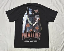 Primitive Naruto Shippuden Akatsuki Shirt Mens Large Black Kisame Itachi Anime