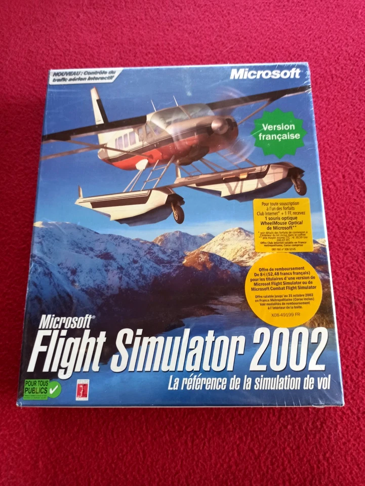 PC: Microsoft Flight Simulator 2002 - Big Box FR Francais Sealed Neuf Neu - Bild 1 von 4