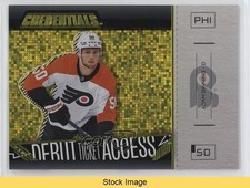 2023-24 Credentials Debut Ticket Access Horizontal Yellow Adam Ginning READ au7