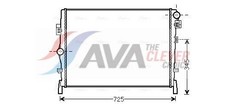 FITS DODGE JOURNEY 2.0 CRD RADIATOR, ENGINE COOLING CR2105 AVA CLEVER CHOICE