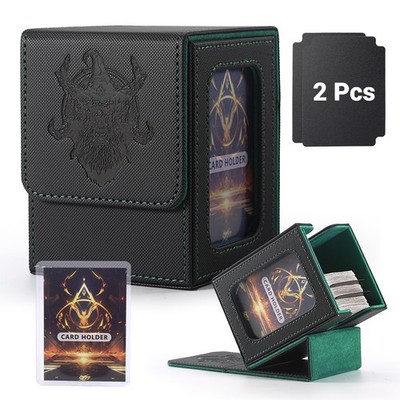 Premium MTG Deck Box with Playmat and Dice Tray, Holds 5 Display Deck Case or...
