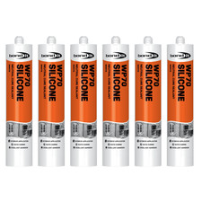 Bond it WP70 Silicone Sealant Translucent 300ML x 6