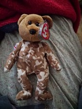 Ty Beanie Babies Hero the Bear Plush 2003 Great Britain England KG JD