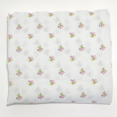 Simply Shabby Chic White Ditsy Floral Fabric Remnant Cottagecore Target Era