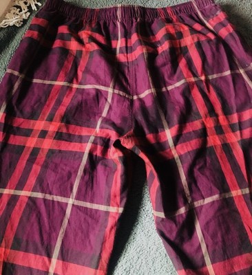 Authentic Burberry  Nova Check XL Pants. Relaxed lounge cotton.  Stunning color.