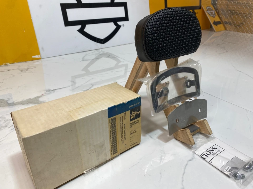 97-22 OEM Harley Sportster XL Dyna Softail Almofada de Encosto de Passageiro Curta Slammer - Imagem 3 de 4