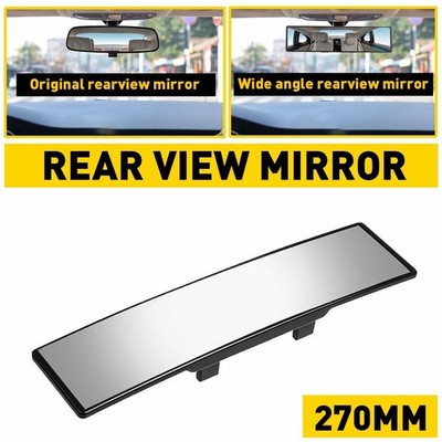Universal Rear Car View Wide Angle Convex Panoramic Rearview Mirror Click On USA