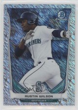 2014 Bowman Chrome Prospects Shimmer Refractor 15/15 Austin Wilson #BCP28 g1e