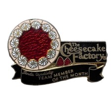 Vintage Cheesecake Factory Team Member of the Month Pin Enamel Award Rare