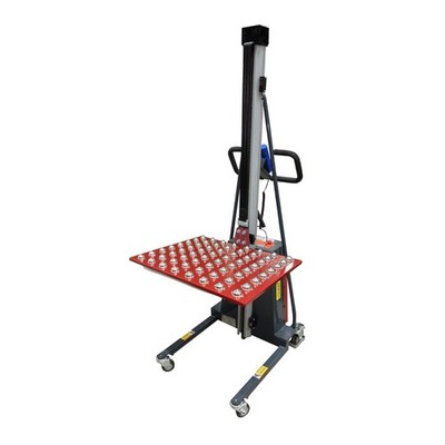 Powered Ball Conveyor Transfer Lift Trucks, 330lb, 68'' Lift Height