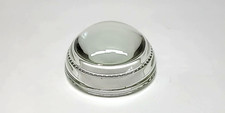 3" Diameter Domed Magnifying Clear Glass Paper Weight