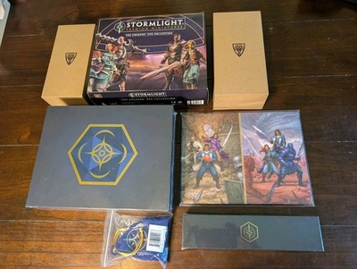Brandon Sanderson Cosmere RPG Stormlight Kickstarter Bundle NEW Sealed w Satchel