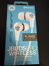 Wireless Earbuds JLAB Jbudspro Bluetooth Mic Control Sports Active White