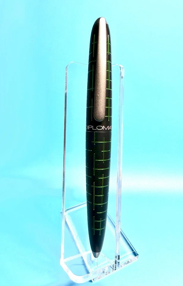 Bolígrafo Diplomat Elox Matrix en negro y verde nuevo Foto 2 de 4