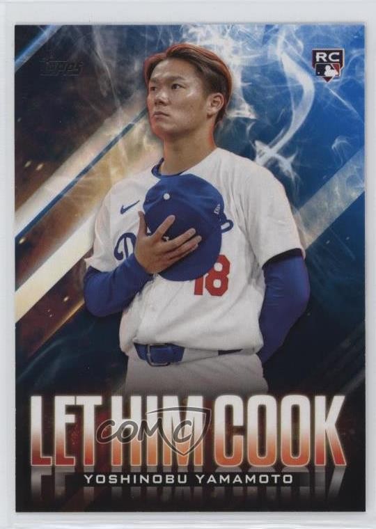 2024 Topps Update Let Him Cook Blue Yoshinobu Yamamoto #LHC-15 Rookie RC