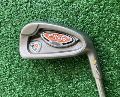 PING i10 Gold Dot Single 6-Iron, Stiff-flex Rifle Steel, Men's Right Hand  +1/2''