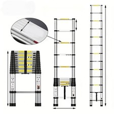 Scala Telescopica Alluminio Professionale Estensibile Portatile  Multiuso 150 kg