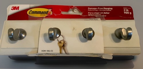 Portachiavi decorativo comando 3M 4 ganci - Foto 2 di 5