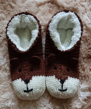 Slippers,Faux Fur Lined,Bear Character ,House Shoes ,Unisex