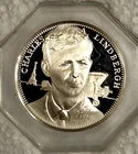 Charles Lindbergh* 1 troy oz. 925 Silver *orig, box & pkg* Franklin Mint