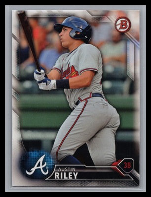 2016 Bowman Draft #BD-165 Austin Riley Paper Prospect Atlanta Braves