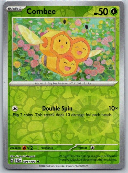 Combee 008/193 Common Paldea Evolved Pokemon Reverse Holo Near Mint