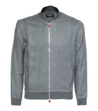 NWT KITON BOMBER JACKET SHIRT Pahoa grey line...