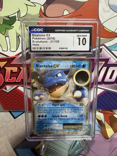 Blastoise-EX graded CGC 10 for sale on eBay