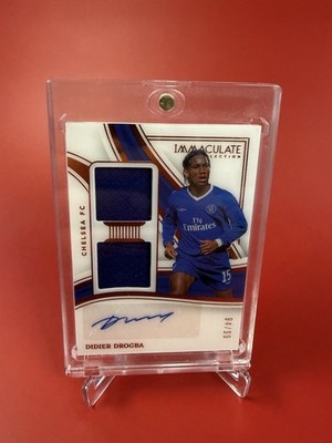 Didier Drogba Immaculate Patch Autograph /99 2023-24 Chelsea #DA-DD
