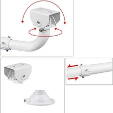 Robust CCTV Security Camera Mount Bracket Adjustable Height for Wall Mount
