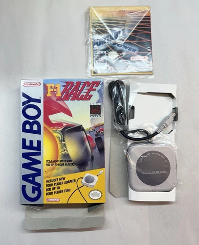 Gameboy F-1 Race Nintendo Box Booklet Multi Player Adapter No Game Cart DMG-07