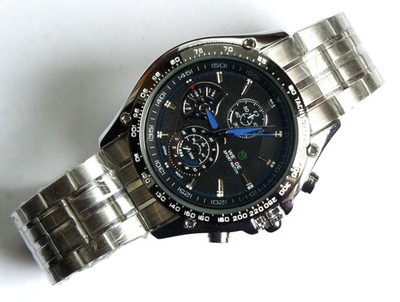 WEIDE WH-1110 Men's Quartz Watch Stainless Steel Silver Tone Japan Movement