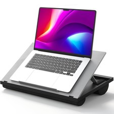 Adjustable Lap Desk - with 8 Adjustable Angles Dual Cushions Laptop Stand fo...