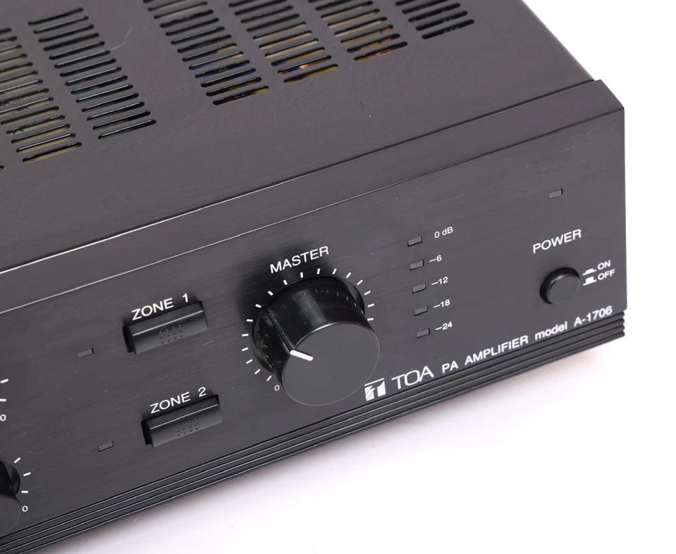 TOA ELECTRONICS A-1706 - Verstärker Mikrofon Mixer 9 Input 2 Zn 60W Amplifier - Bild 3 von 4