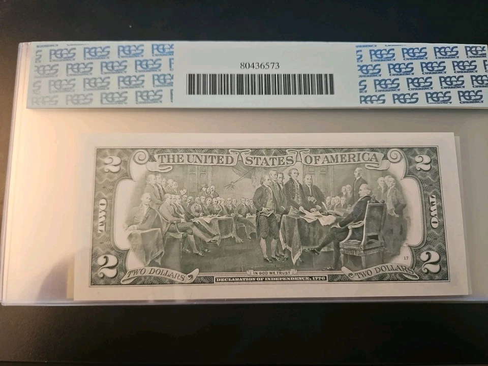 1995 Star FRN  $2 Dollars Millennium. 1936-C* PCGS 64PPQ VERY CHOICE NEW - Image 2 of 2