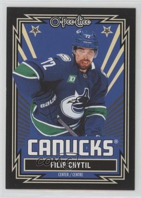 2025-26 O-Pee-Chee Retro Black Border 25/100 Filip Chytil #350 2vh