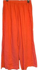 Bryn Walker Ladies Wide Leg Flood Pant Flamingo/Coral NWT Size S Elastic Waist